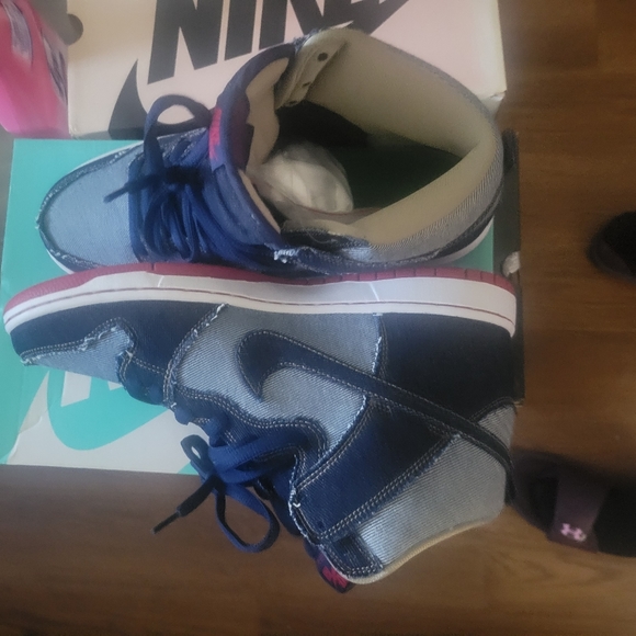 Nike High Dunk Reese Forbes Denim 10.5 - Picture 1 of 3